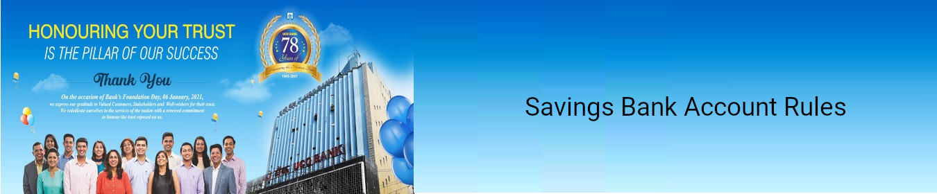 Savings Bank Account Rules